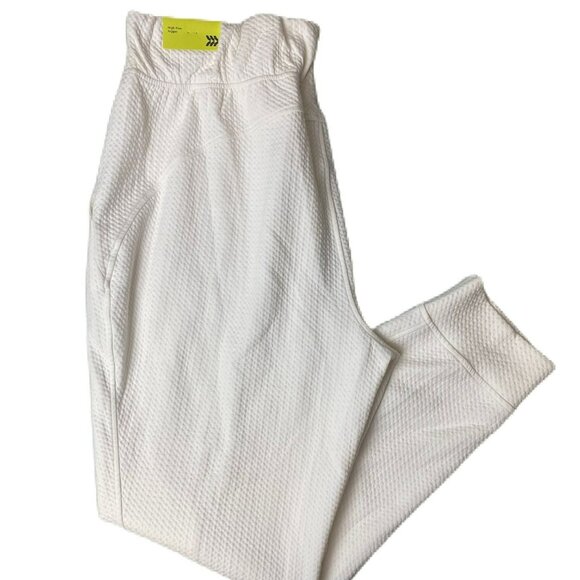 Women’s Cream Textured Joggers | Soft Stretch Fit | Loungewear Essential | XXL - Picture 2 of 2